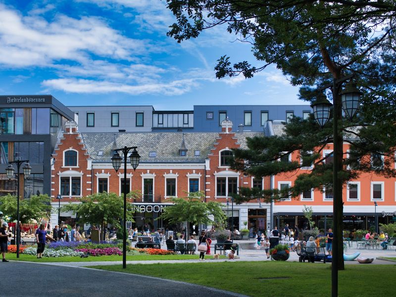 The town square of Kristiansand