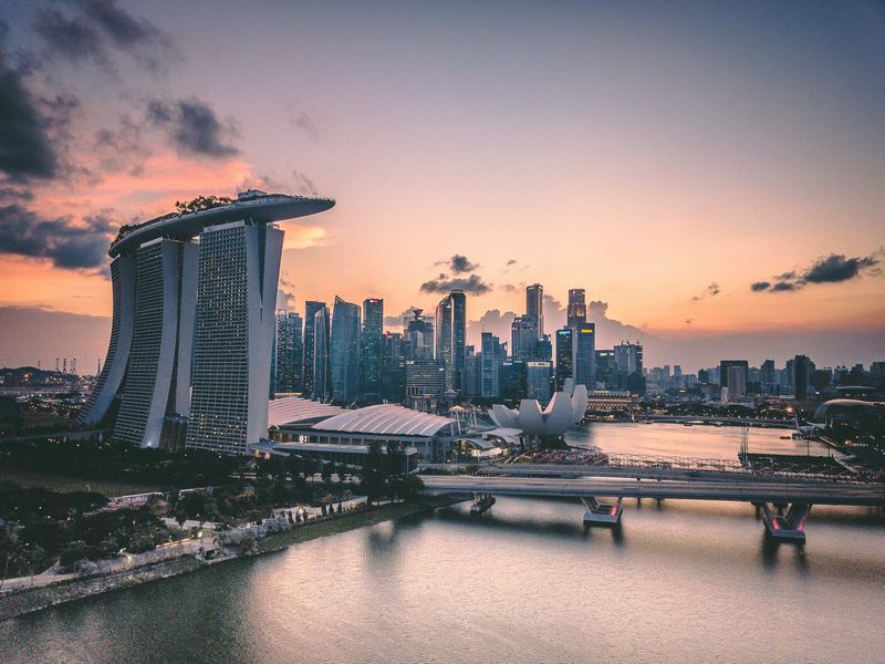 Marina Bay Sands, Singapore during Golden Hour